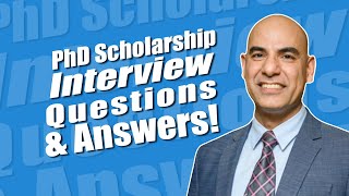 PhD Scholarships Interview Questions and Answers [upl. by Nnylirak]