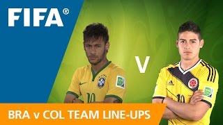 Brazil v Colombia Team Lineups EXCLUSIVE [upl. by Vilberg618]