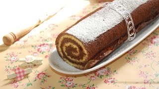 Rotolo bicolore alla nutella  Le ricette di DELIZIEePASTICCi [upl. by Hobie]