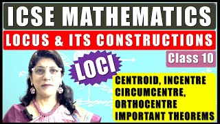 GEOMETRY  LOCI LOCUS AND ITS CONSTRUCTIONS  ICSE BOARD  CLASS 10 [upl. by Innos]