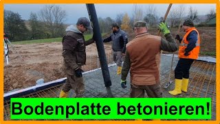 13 Die Bodenplatte selber bauen  betonieren  DIY [upl. by Ariaes]