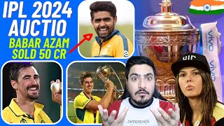 Most Expensive Player in IPL 2024 Auction Starc Pat Cummins  Babar Azam Sold in 50 CR [upl. by Coit]