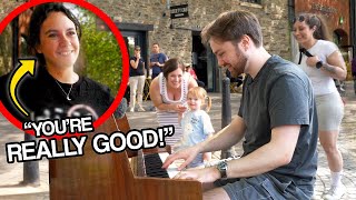 I Played COLDPLAY Songs On Piano In Public [upl. by Novj]