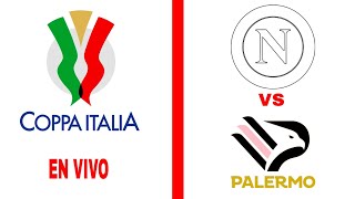 Napoli 50 Palermo en vivo Copa Italia [upl. by Fennie]