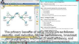 3217 Packet Tracer  Configuring VLANs [upl. by Laenej775]