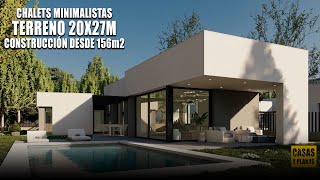 CHALETS MINIMALISTAS CON PISCINA TERRENOS 20 X 27 METROS [upl. by Carlina]