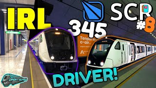 SCR LogBook 8 IRL Class 345 DRIVER 🚇 drives Airlink Terminal Shuttle 😲 [upl. by Essiralc]