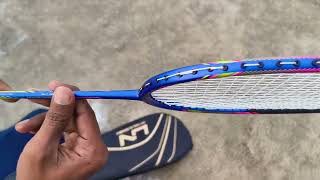 unboxing of LiNing Air Force 80 Lite Carbon Fibre Strung Badminton Racket [upl. by Bethany]