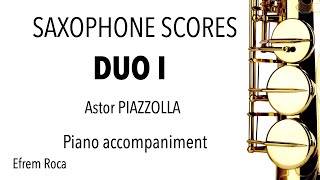 DUO I Astor Piazzolla  Piano accompaniment [upl. by Eastman630]