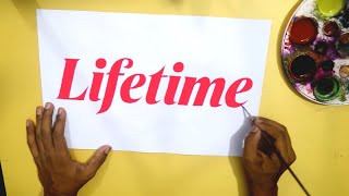 How to draw the Lifetime logo [upl. by Airb196]