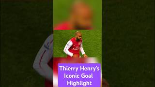 Thierry Henrys Iconic Goal footballshorts footballfansworldwide manchesterunited [upl. by Sisson838]