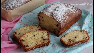 Plumcake allo yogurt e gocce di cioccolato morbidissimo e senza glutine [upl. by Cozmo]