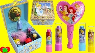 Disney Princess Cinderella Music Box Lip Balms and Surprises [upl. by Eugen271]