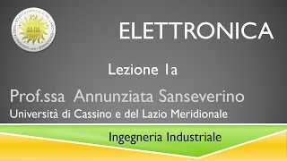 Elettronica Lezione 1a [upl. by Alinna938]