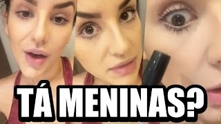 KÉFERA FAZENDO TUTORIAL DE COMO PASSAR RIMEL [upl. by Nevart]