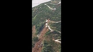 Landslide Wipes Out Orchards Crumbles Roads [upl. by Egan790]