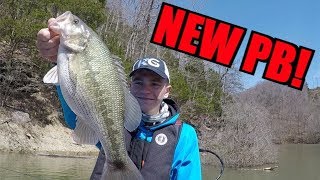 I CAUGHT MY PB SPOTTED BASS GIANT  Day 1 [upl. by Ahsak]