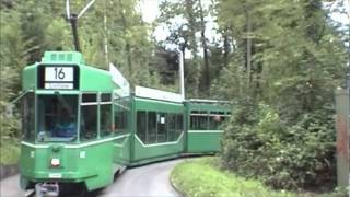 Drämmli Basel Tram Linie 16 Jakobsberg retour [upl. by Enomsed722]