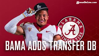 What addition of USC transfer Domani Jackson means for Alabamas secondary  Bama Football [upl. by Eiresed]