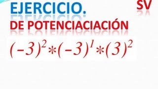 A254 Multiplicar 3 potencias Alguna con bases diferente [upl. by Anaeed917]