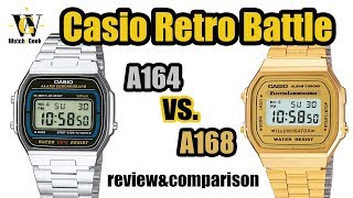 Casio A164 and A168  review and comparison and how to tell a fake [upl. by Utica]