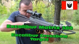 Excalibur Crossbow Target Testing Using the Matrix 380 [upl. by Elyrrad869]