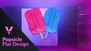 Affinity Designer Tutorial  Flat Popsicle Design [upl. by Norihs]