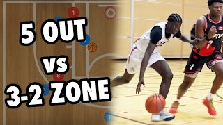 5 Out vs 32 Zone Defense [upl. by Darius360]