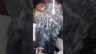 How I detox my husband’s scalp and remove buildup ❤️ haircare menshair satisfying [upl. by Soiritos]