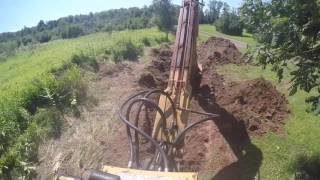 Clark Backhoe digging Ditches [upl. by Schoening]