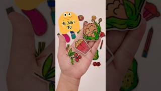 Make your own Stickers in ₹0 🤓🌈 Very Easy 😜 easy paper craft shorts [upl. by Yentroc]