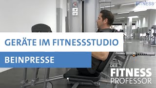 Geräte im Fitnesstudio  Beinpresse [upl. by Birck]