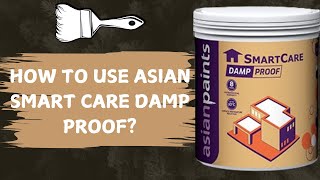 How to use Asian Smart care damp proofElastomeric coating work for water proof work [upl. by Erbe]