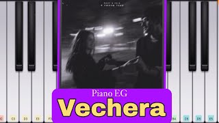 Vechera By rauf amp faik  Piano tutorial Easy [upl. by Namus]