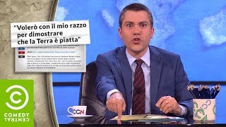 Saverio Raimondo Terrapiattisti vs Scienza  CCN  Comedy Central [upl. by Ainad809]