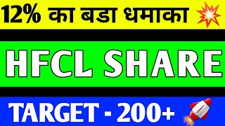 HFCL SHARE BREAKOUT  HFCL SHARE PRICE TARGET  HFCL SHARE ANALYSIS  HFCL SHARE FUTURE [upl. by Barb237]