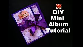 DIY  Mini Album  Mini Album Tutorial  How to Make [upl. by Weinshienk]