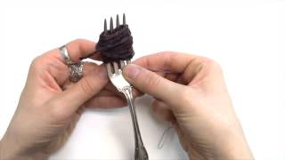 How to Make Fork Pom Poms [upl. by Amberly]