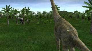 Indominus vs Brachiosaurus Jurassic Park Operation Genesis [upl. by Laresa]