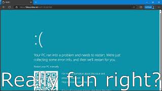 PRANK YOUR FRIENDS WITH FAKE WINDOWS UPDATE AND BLUE SCREEN [upl. by Quartis]