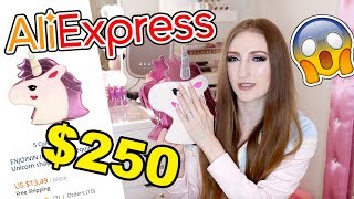 I SPENT 250 ON ALIEXPRESS HUGE BAG HAUL 2018 [upl. by Netty236]