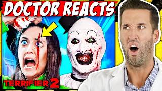 ER Doctor REACTS to CRAZIEST Terrifier 2 Injuries [upl. by Biancha923]