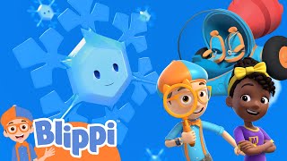 Blippi amp Meekah Road Trip To The Snow  Blippis Stories and Adventures for Kids  Moonbug Kids [upl. by Erlond755]