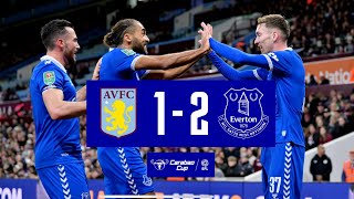 ASTON VILLA 12 EVERTON  Carabao Cup highlights [upl. by Fabozzi]