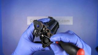 HOW TO REFILL XEROX PHASER 3117 3122 TONER PRINTER CARTRIDGE [upl. by Akiv]