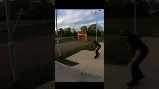 58 year old skateboard fails Falling backwards on my head and bailing as elegantly as Benny Hill [upl. by Ennaylime]