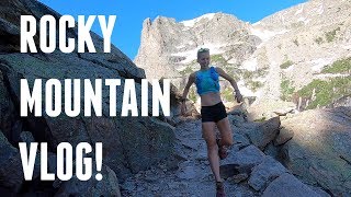 Rocky Mountain National Park Adventure Trail Run VLOG Odessa Lake and more [upl. by Ennire125]