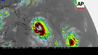 NASA Releases TimeLapse Satellite of Irma [upl. by Dichy]