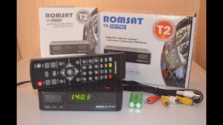 Новинка Romsat TR1017HD DVBT2 тюнер ресивер Т2 обзор и распаковка [upl. by Neraj104]