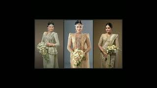 Traditional Kandyan Bride Dress Design Collection  Sri Lanka Wedding Dresses [upl. by Schmitz]